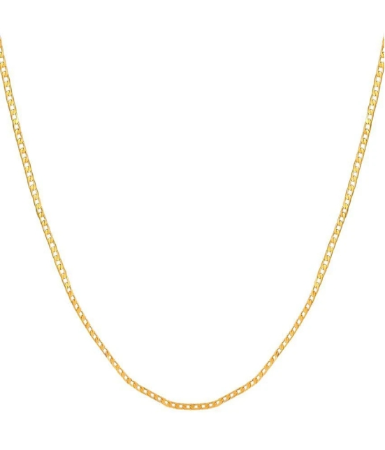 FASHION FRILL - Gold Plated Brass Chain ( Pack of 1 ) - None