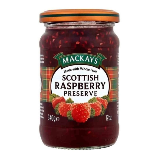 Mackays Jam Raspberry, 340 Gm