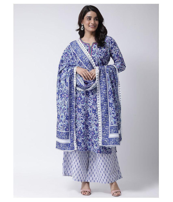 Hangup Blue Chanderi Dupatta