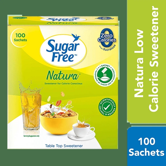 Sugar Free Natura Low Calorie Sweetener, 100 Sachet