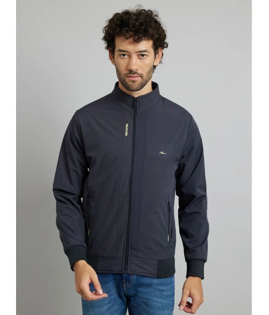 MXN Polyester Mens Quilted & Bomber Jacket - Navy ( Pack of 1 ) - None