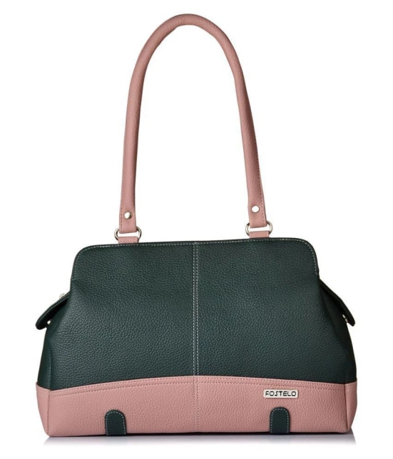 Fostelo - Green  PU Shoulder Bag - Green