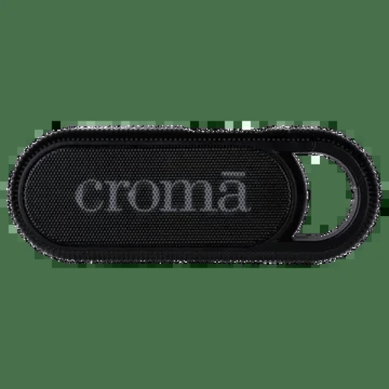 Croma 2W Portable Bluetooth Speaker (With Hook, Mono Channel, Black)