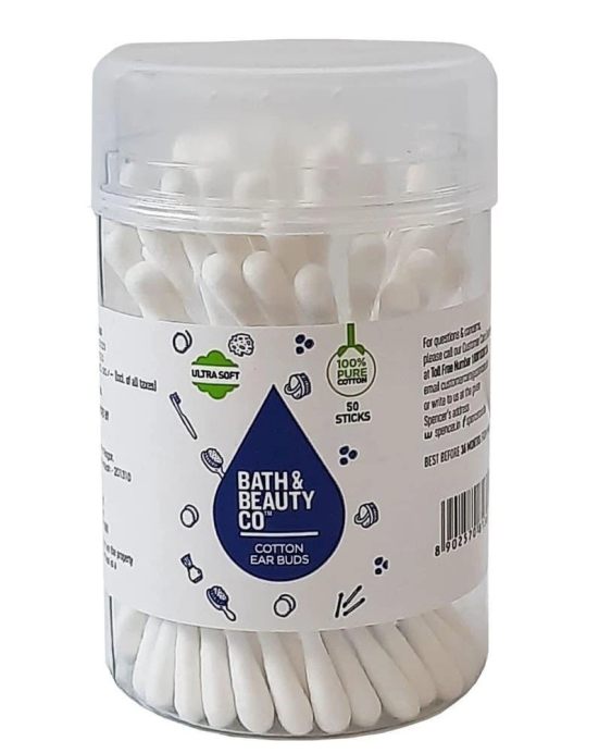 Bath & Beauty Paper Stick Ear Buds 50pc