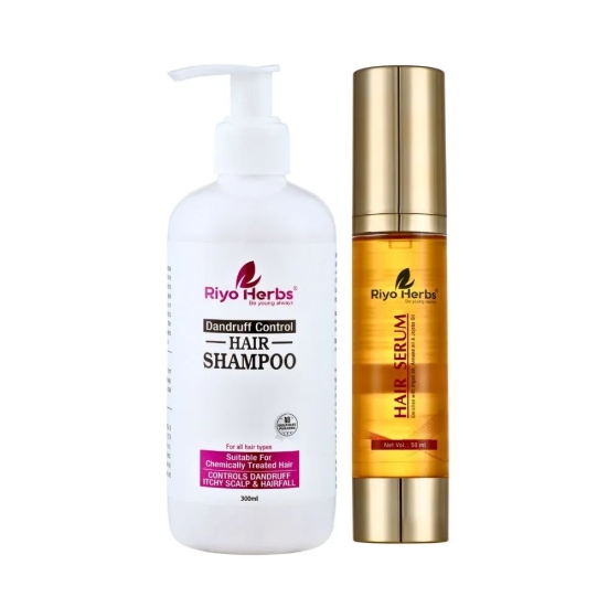 Dandruff Control Shampoo Hair Serum Combo