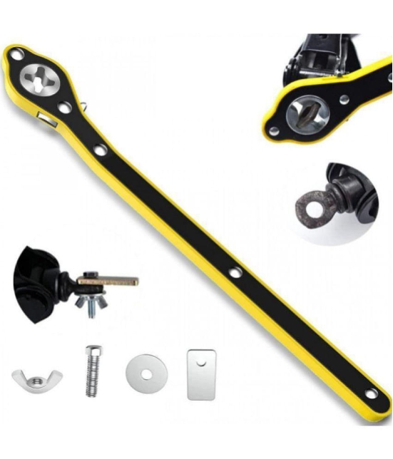 HOMETALES Jack Wrench Universal Car Jack Ratchet Wrench | 360 forward and reverse knob Labor-Saving design|Scissor Jack Lift Speed Handle Tool|Jack Lug Handle Tool | Tire Wheel