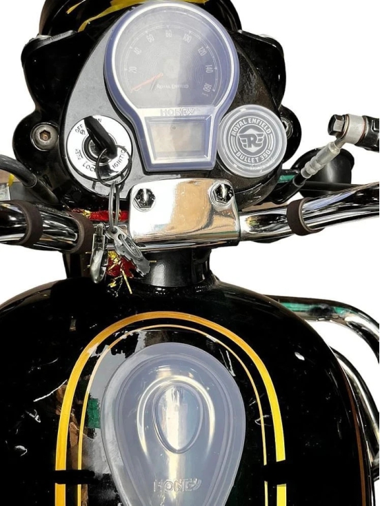 Monsoon Cap Speedo Meter, AMP Meter and Tank Cap Cover For RE Roborn, Standard 2023 Bullet Meri Jaan