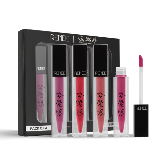 RENEE Stay With Me Set of 4 – Nutty Nudes, 5ml each