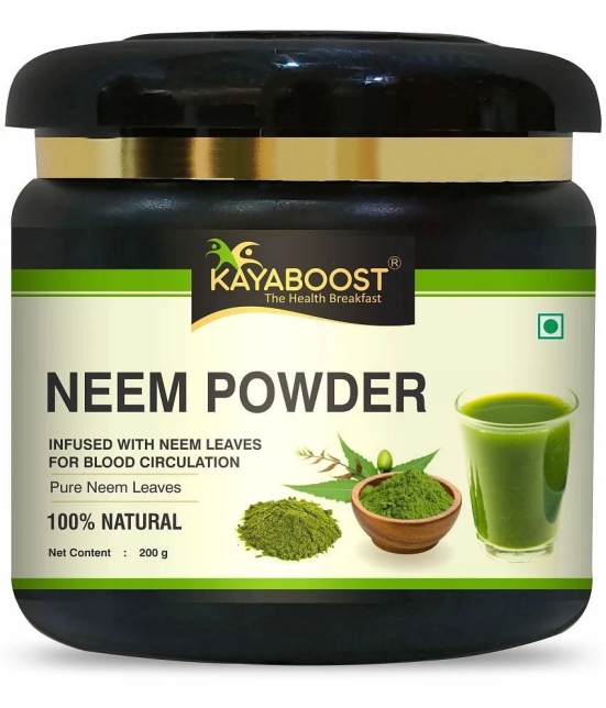 KAYABOOST Neem Powder for Eating | Face Pack | Diabetes | Drink | Fever | Liver (200 g)