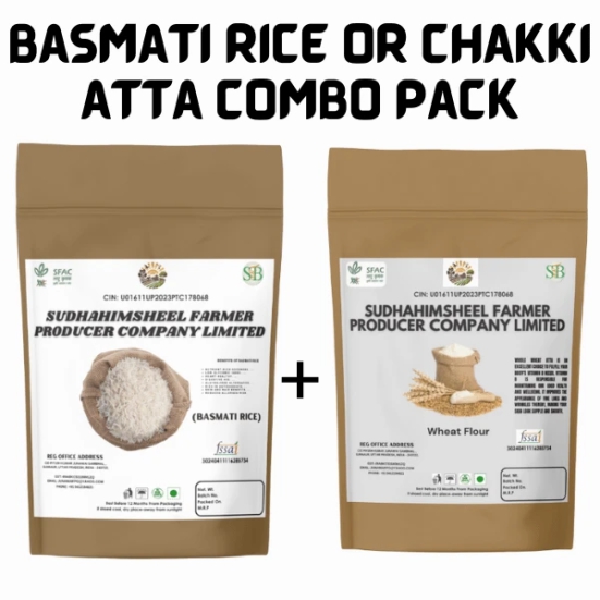 Basmati Rice and Whole Wheat Flour Combo Pack