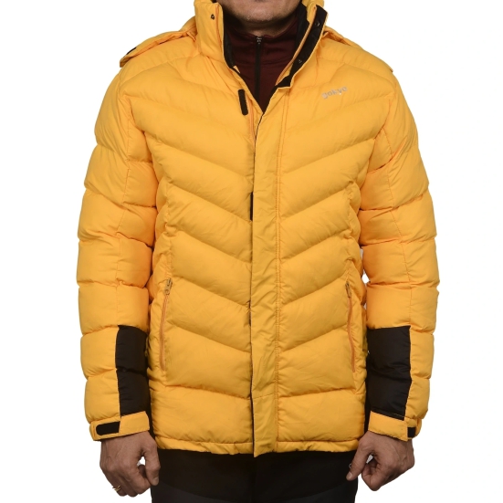 K2 Survivor Down Jacket for Men: Stylized Functionality for Extreme Cold Weather Expeditions (Up to -20 (Colour - Yellow, Size - 3XL) by Total Sporting And Fitness Solutions Pvt Ltd