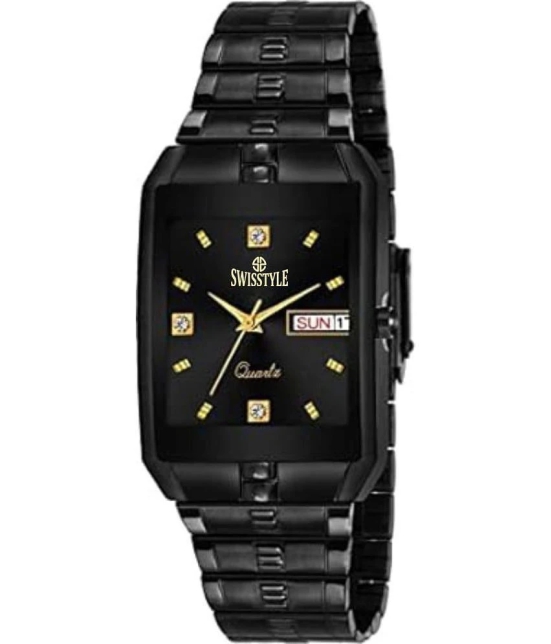 Swisstyle Black Metal Analog Mens Watch