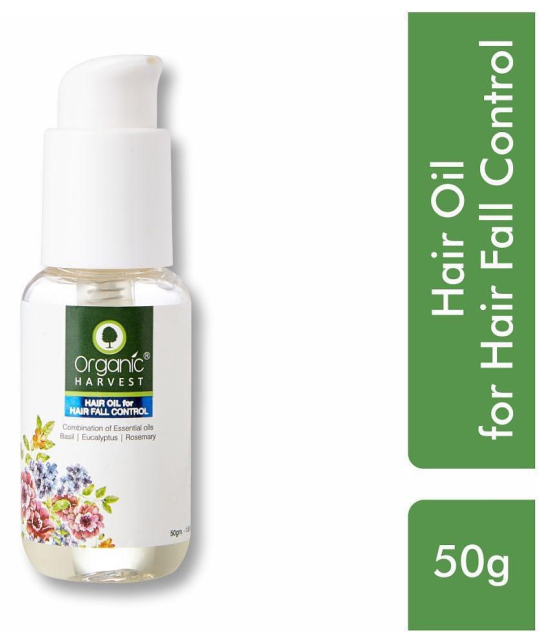 Organic Harvest Hair Oil for Hair Fall Control, Makes Hair Thicker & Stronger, Ideal for All Hair Types - 50ml