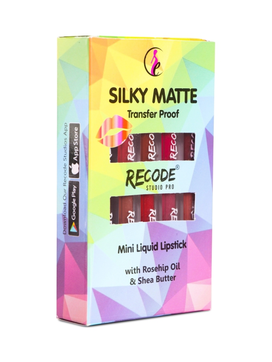 Recode Silky Matte Mini Liquid Lipsticks - 12.50 ml  (1.25ml x 10)