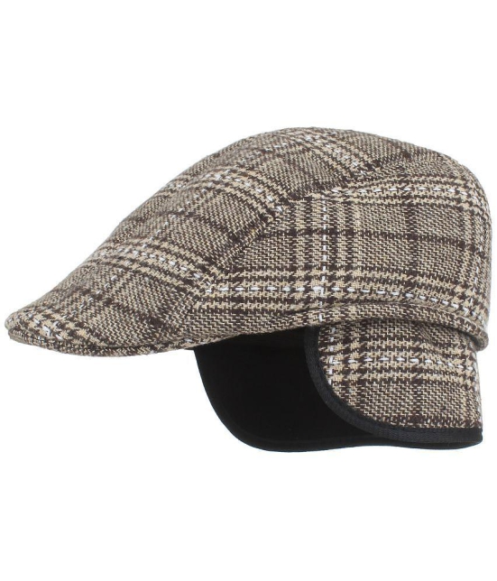 Zacharias - Brown Woollen Mens Cap ( Pack of 1 ) - Brown