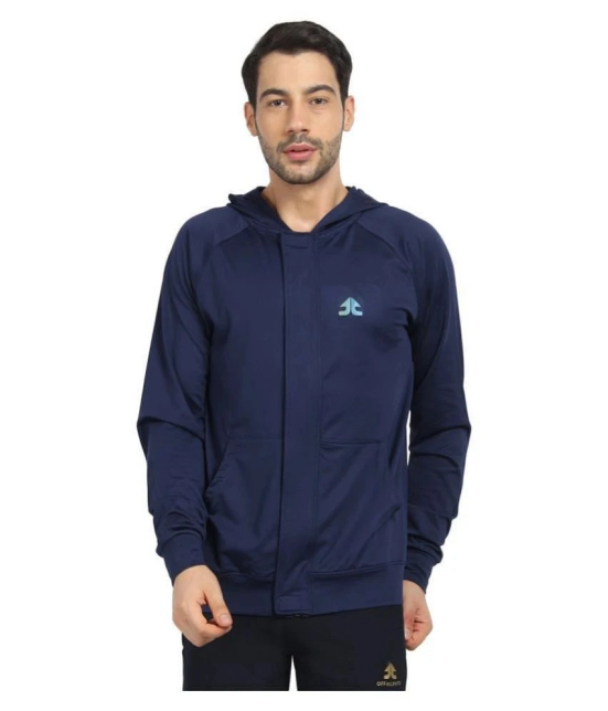 OFF LIMITS Navy Polyester Terry Jacket - L