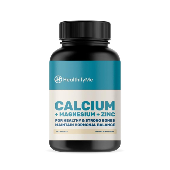 Calcium with Magnesium, Zinc & Vitamin D3-60 Capsules