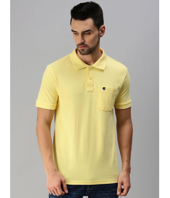 ONN - Yellow Cotton Blend Regular Fit Mens Polo T Shirt ( Pack of 1 ) - None