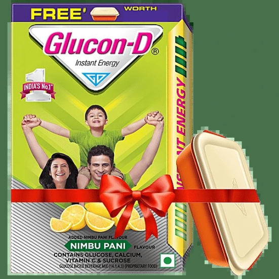 Glucon-D Instant Energy Glucose Powder - Nimbu Pani, 500 Gm