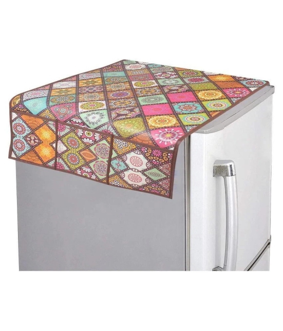 PrettyKrafts Single PVC Multi Fridge Top Cover - Multi