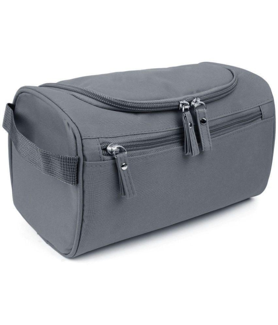 House Of Quirk Grey Hanging Travel Toiletry Bag Organizer