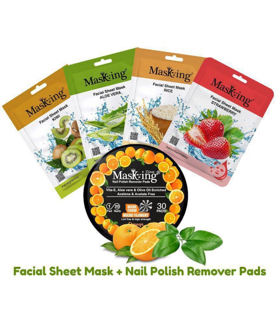 Masking - Natural Glow Facial Kit For All Skin Type ( Pack of 5 )