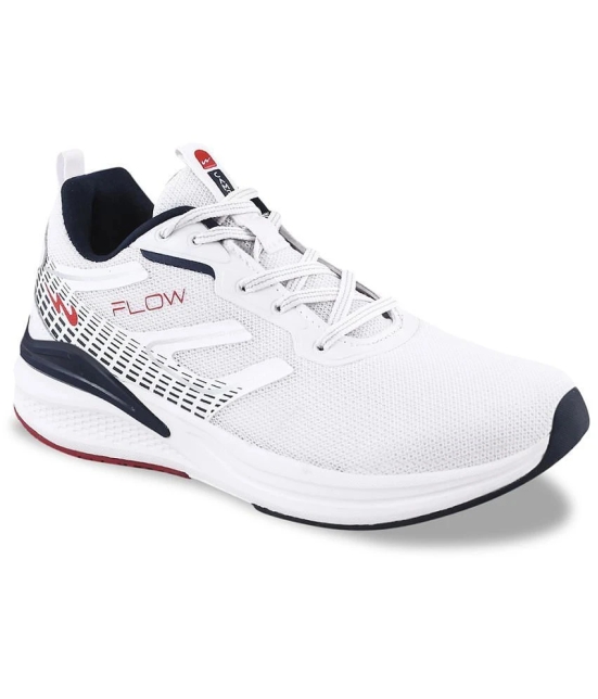 Campus - FLOW PRO White Mens Sports Running Shoes - None