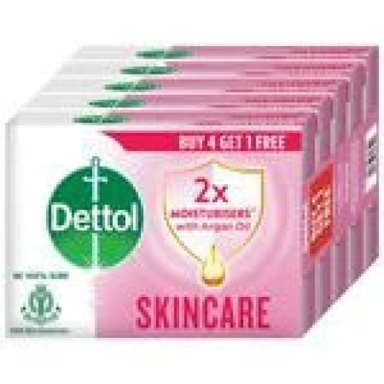 Dettol Skincare Pure Glycerine Soap, Protection From Skin Infection Causing Germs, 125G