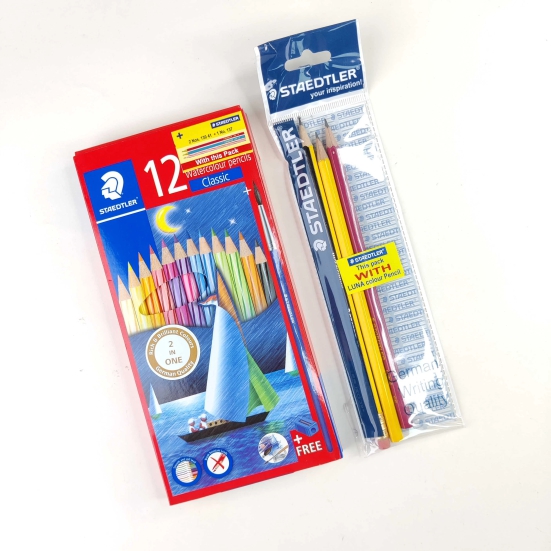 Staedtler Luna Water Colour Pencil Set-Multicolor Pack Of 12