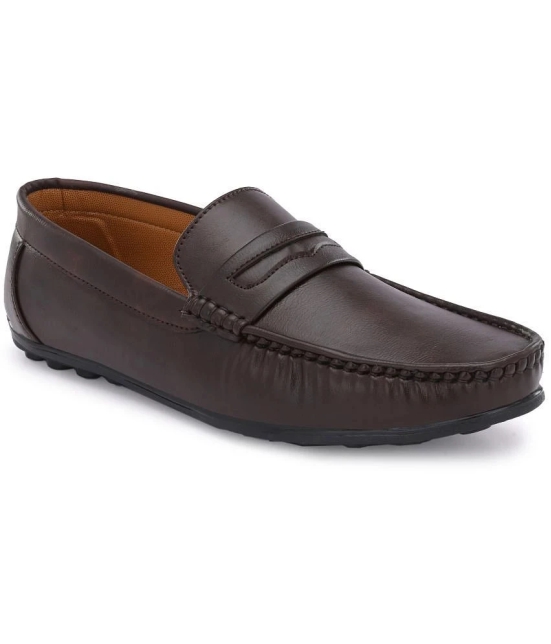 Leeport - Brown Mens Slip on - 10