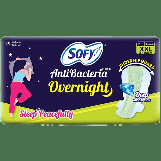 Sofy Bodyfit Overnight XXL Sanitary Pads, 5 Pcs