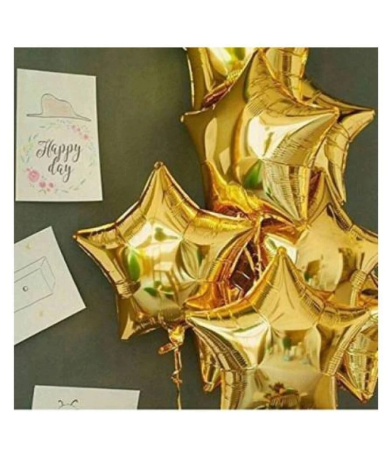 5 pcs Golden Foil Balloons Set of 5 ( 18 Inch)