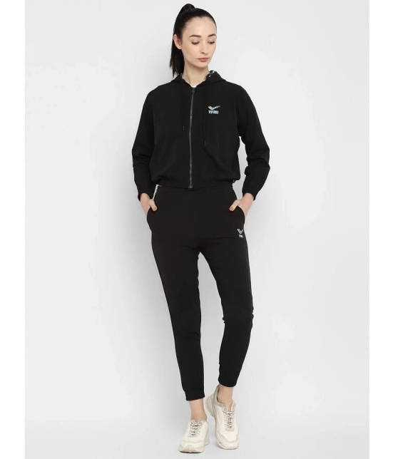 YUUKI Black Polyester Colorblock Tracksuit - Pack of 1 - None