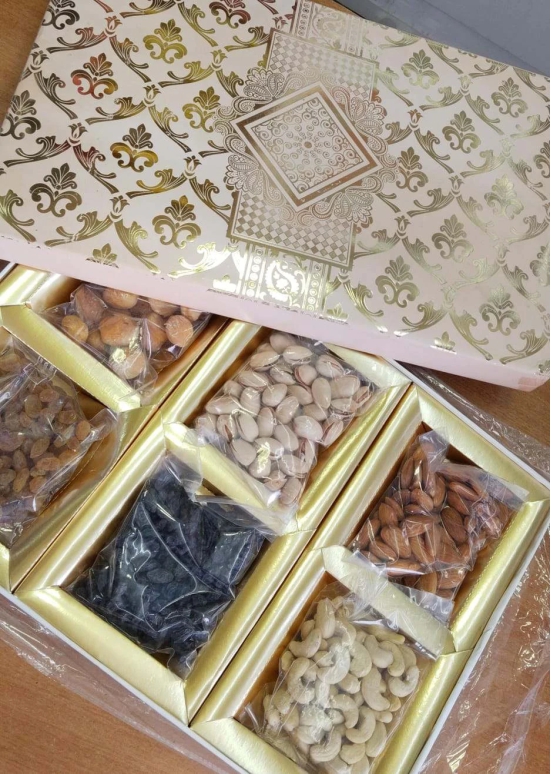 Dry Fruits Pack Of 6 Hamper - 100 Gram Each