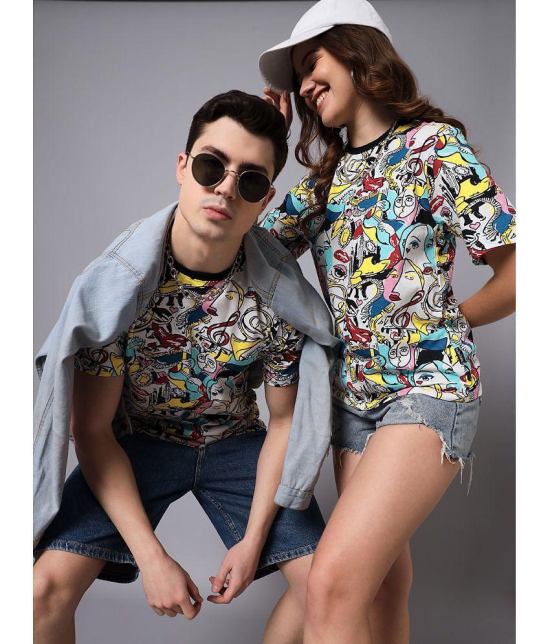 The Dry State - Multicolor Cotton Regular Fit Couple T-Shirt