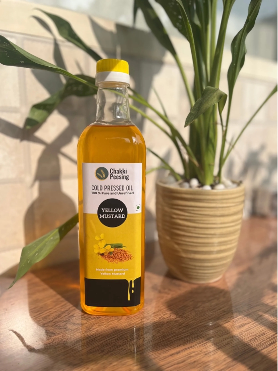 Pure Yellow Mustard Cold Press Oil (Peeli Sarso Oil)-500ML