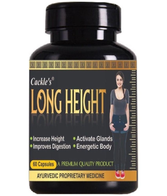 Cackle's Ayurvedic Long Height 60x2=120 Capsule 120 no.s