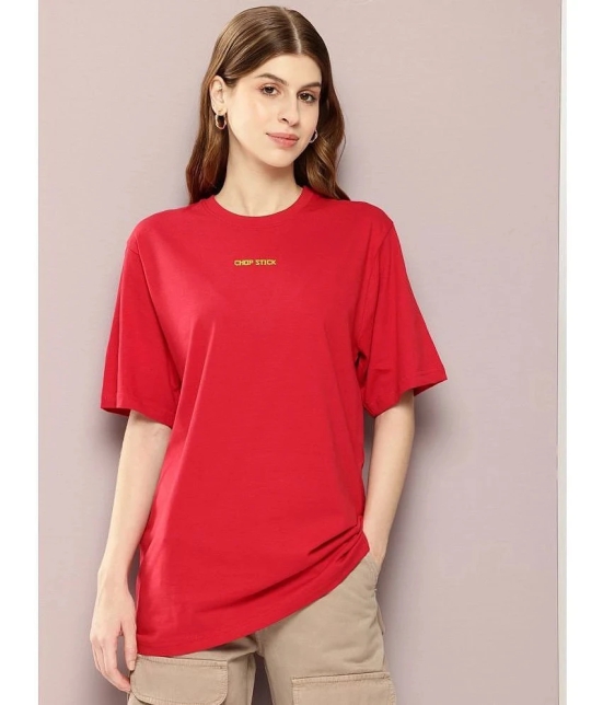 Dillinger Red Cotton Womens T-Shirt ( Pack of 1 ) - None