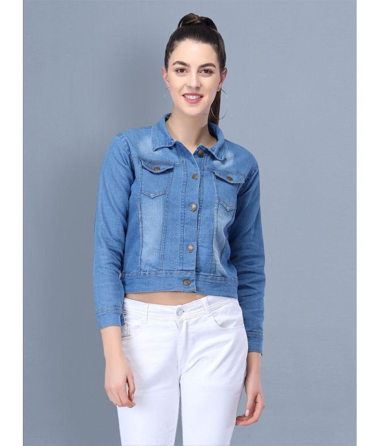 BuyNewTrend - Denim Blue Jackets Pack of 1 - None