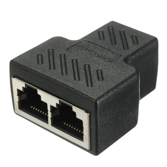 Lapster LAN or Ethernet Splitter (Black) - 1 Piece