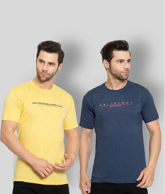 Zeffit - Cotton Blend Regular Fit Multicolor Mens Sports T-Shirt ( Pack of 2 ) - None