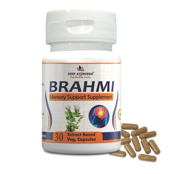 Brahmi (Bacopa monnieri) Vegan Capsule Made with 10:1 Extract | Reduce Anxiety, Stress, &  Mental Clarity