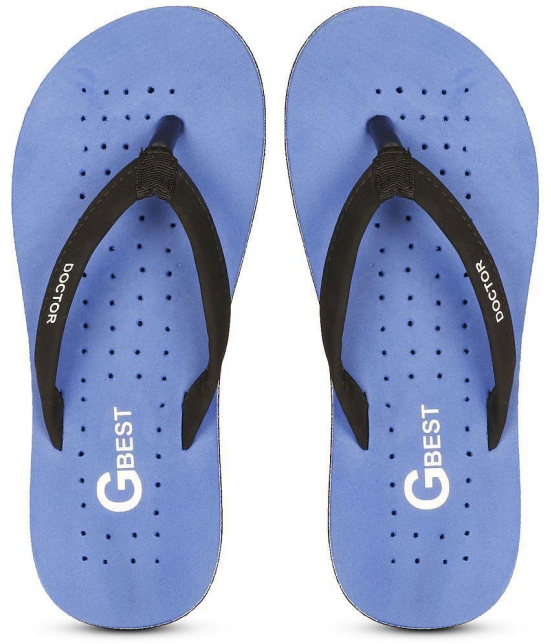 GBest - Blue Women''s Thong Flip Flop - None