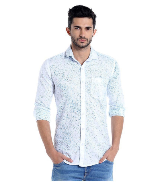 Campus Sutra White Casual Regular Fit Shirt - 38