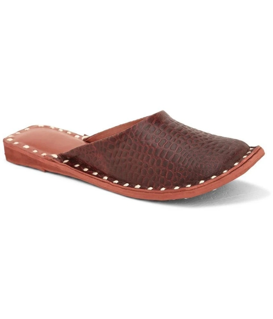 Apratim Brown Womens Flats - None