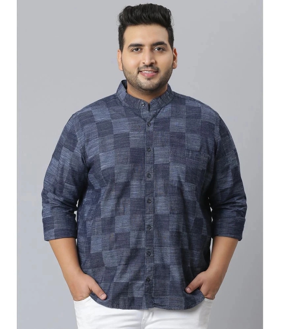 instaFab - Blue Cotton Oversized Fit Mens Casual Shirt ( Pack of 1 ) - None