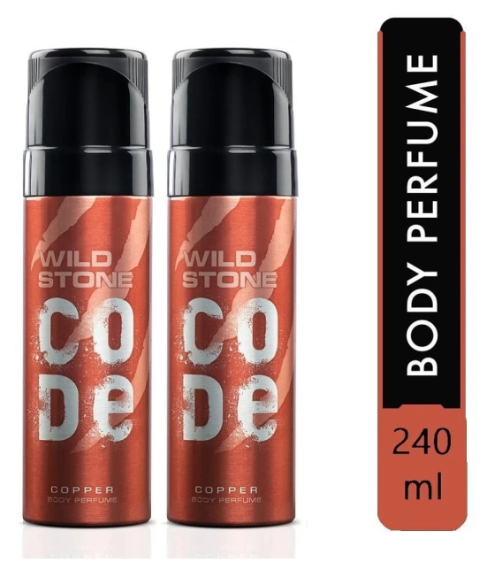 Wild Stone COPPER ( PACK OF 2) Perfume Body Spray - For Men (240 ml, Pack of 2)