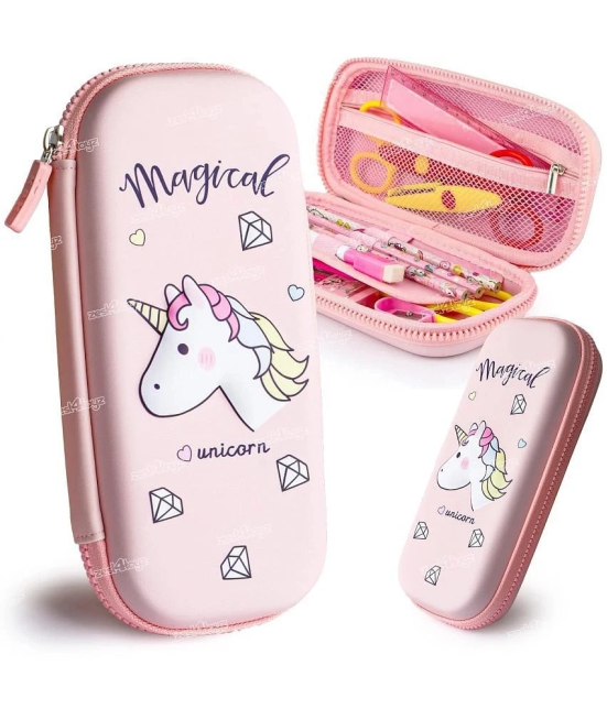 Magical Time 3D Unicorn Cartoon Storage Pouch Pen Holder for School Girls Kids Large-Capacity Storage Box