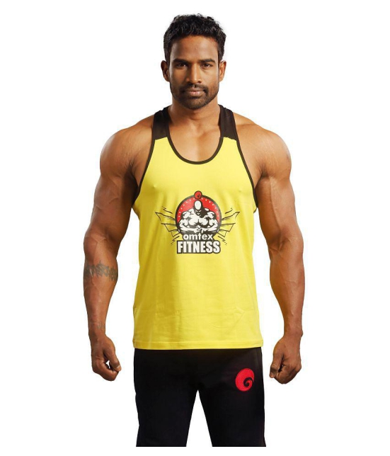 Omtex Yellow Cotton Gym Stringers - L