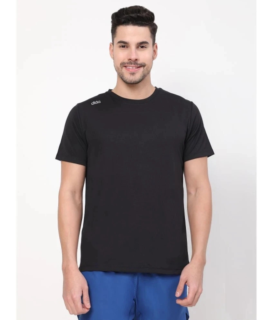 Dida - Black Polyester Regular Fit Mens Sports T-Shirt ( Pack of 1 ) - None